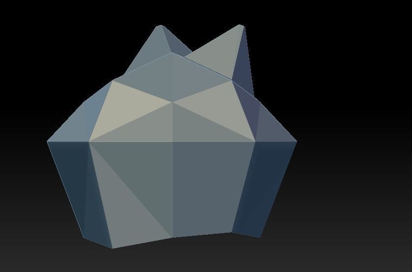 Helmet Low-poly 3D model_2