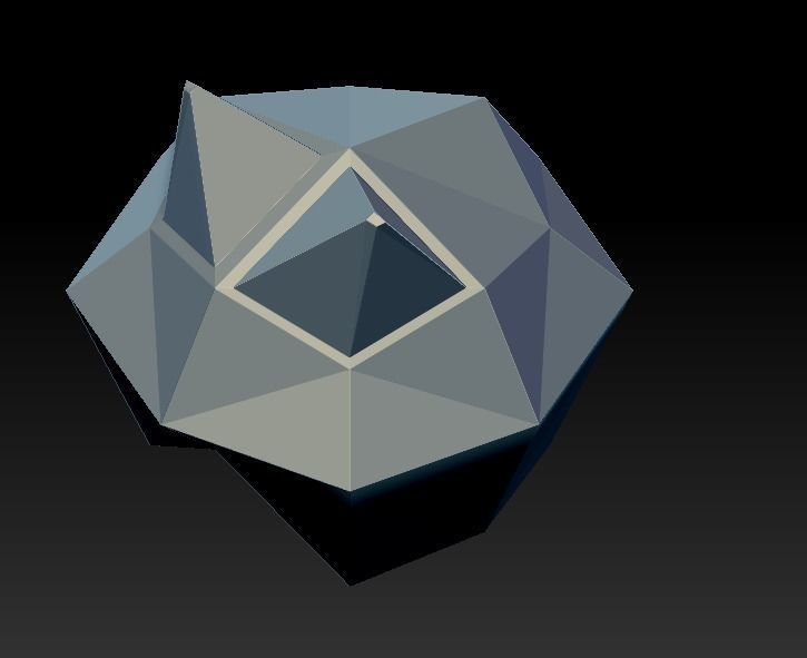 Helmet Low-poly 3D model_7