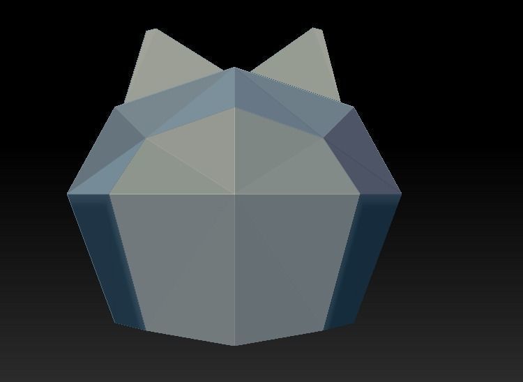 Helmet Low-poly 3D model_3