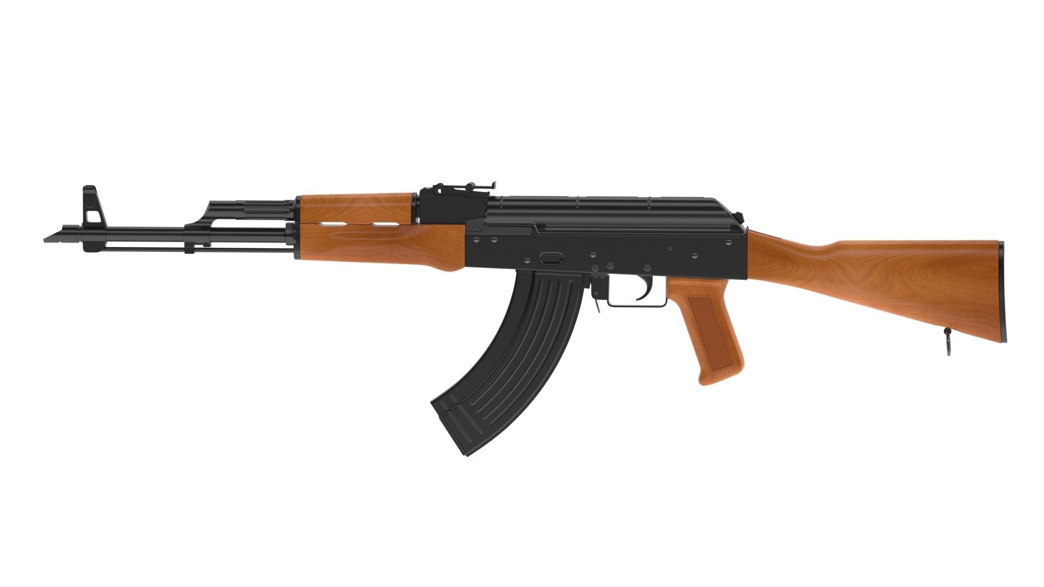 AKM Assault Rifle 3D model_1