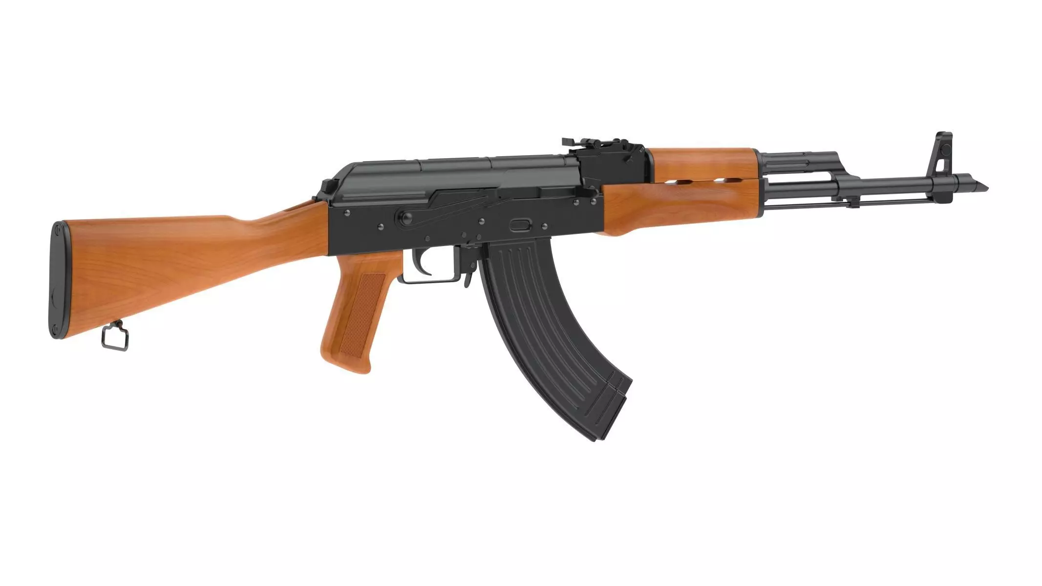 AKM Assault Rifle 3D model_0