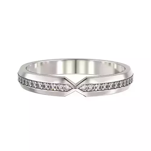 U019 wedding set2 with gems 3D print model