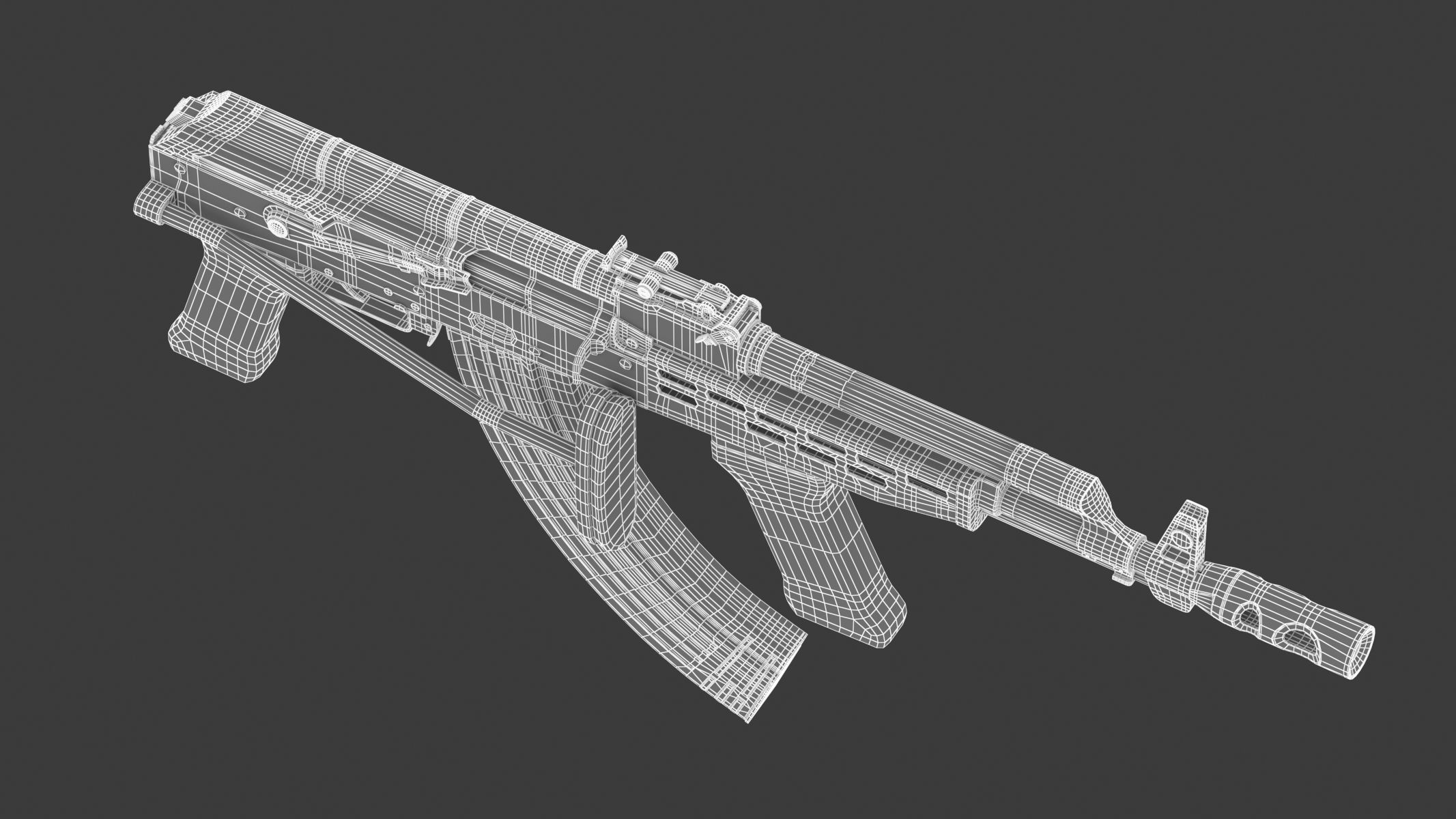 AMD-65 Assault Rifle 3D model_12