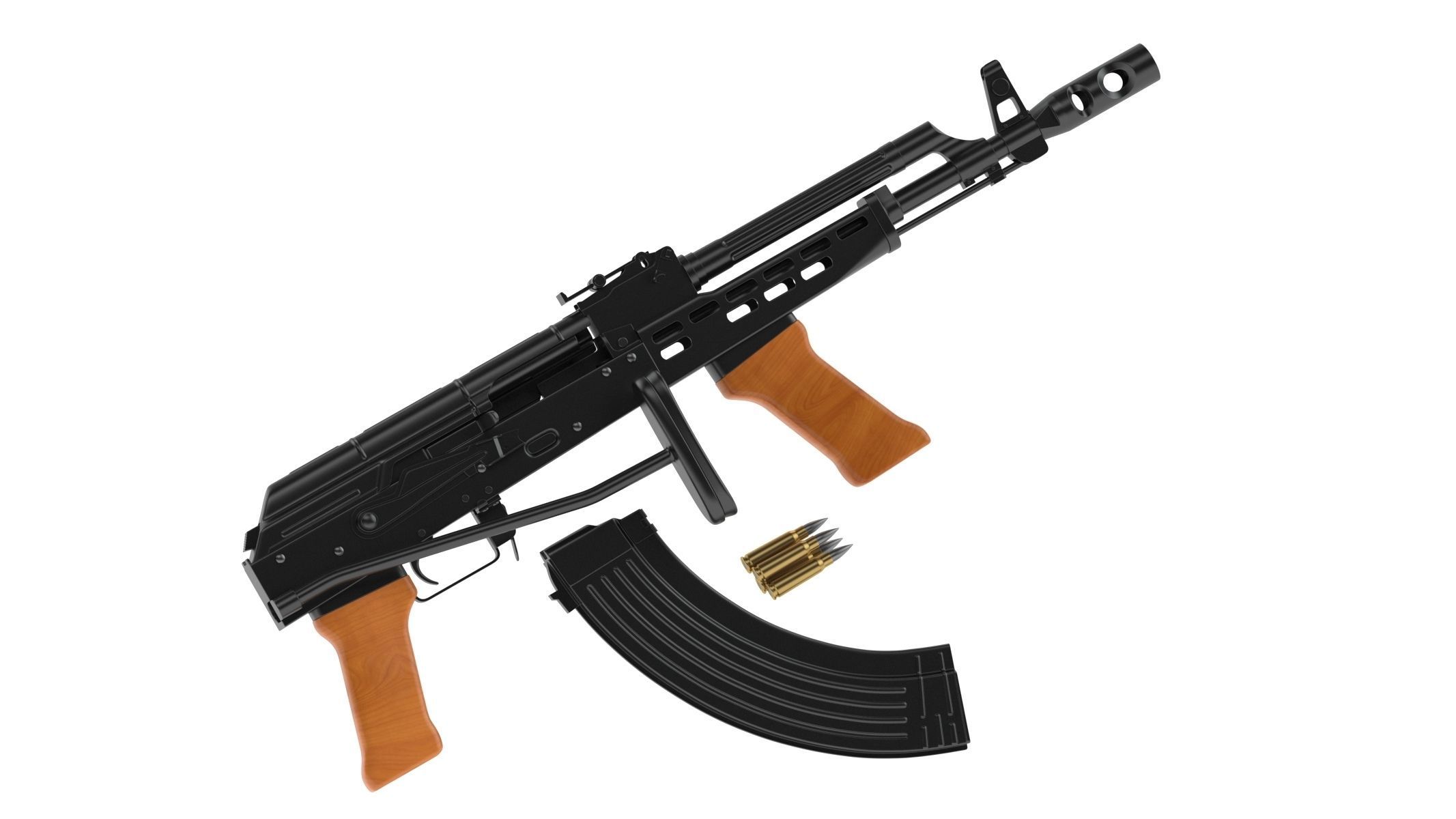 AMD-65 Assault Rifle 3D model_3