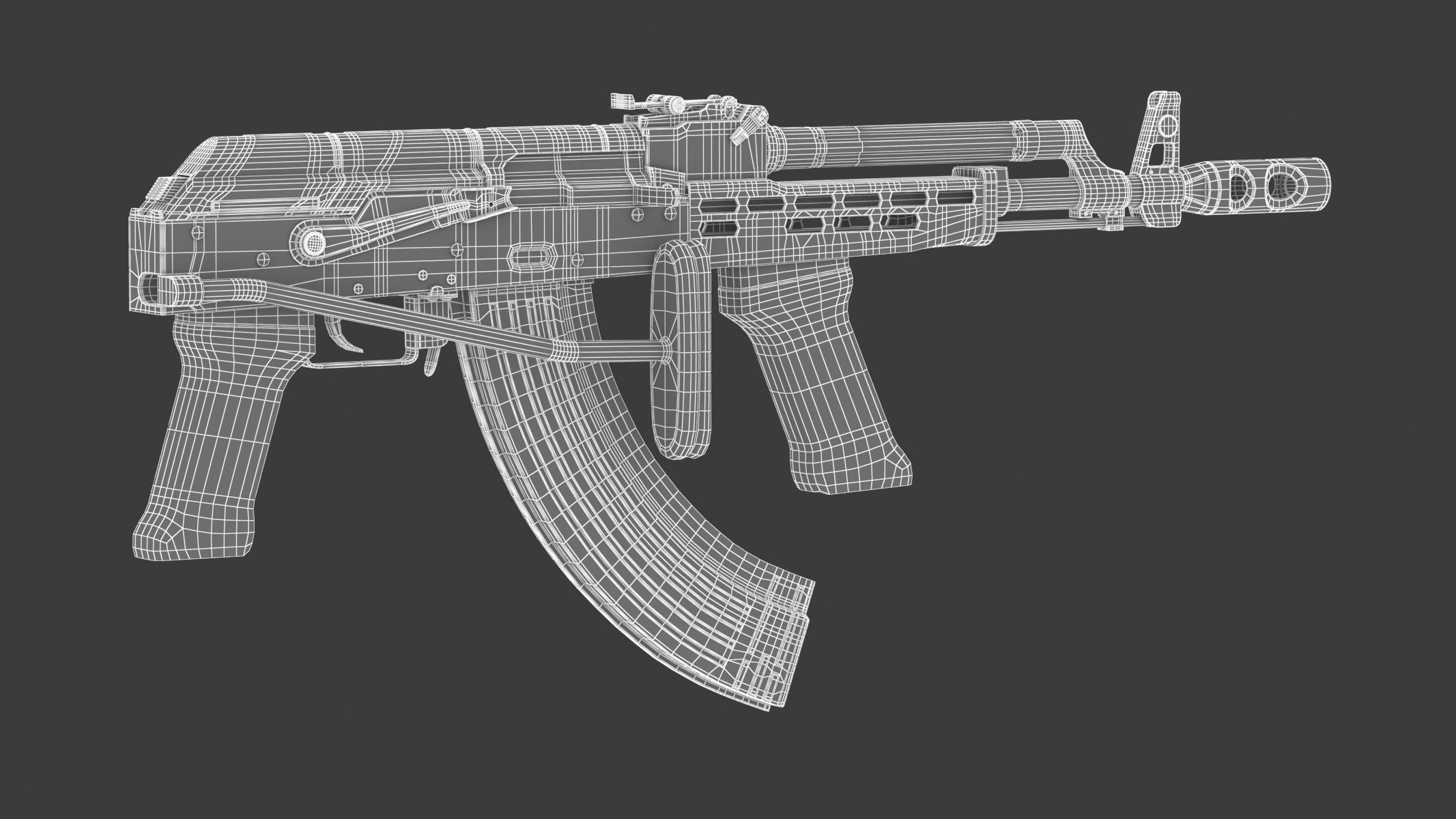 AMD-65 Assault Rifle 3D model_10