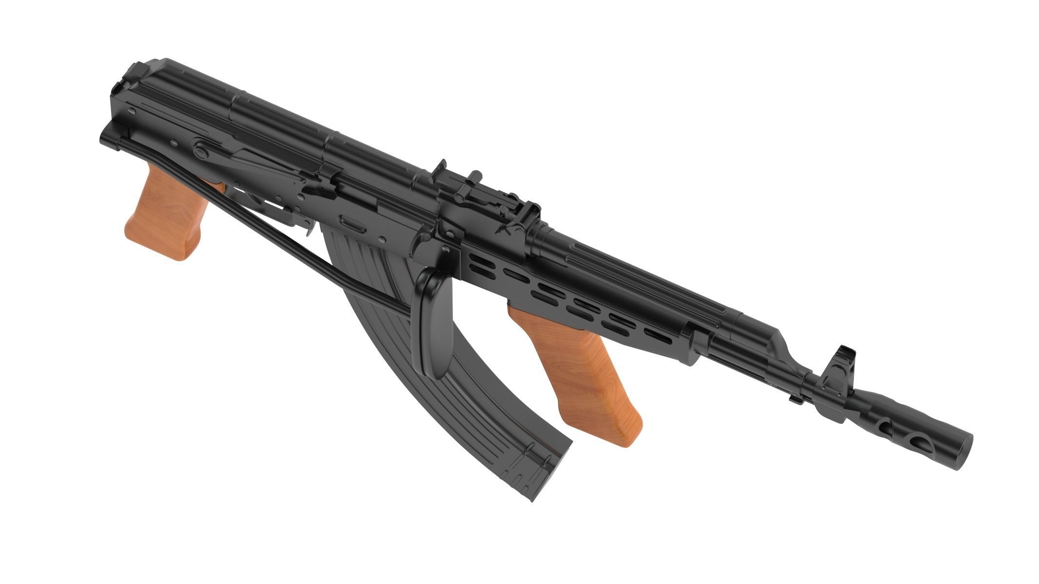 AMD-65 Assault Rifle 3D model_2