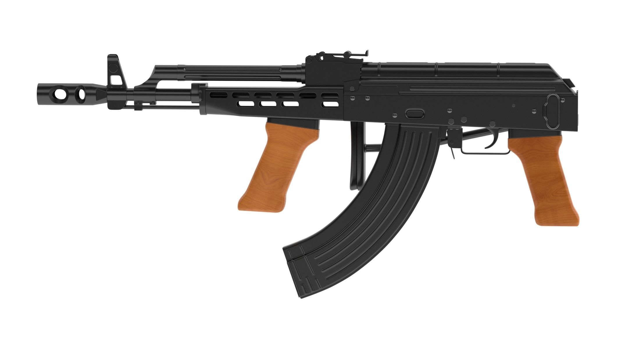 AMD-65 Assault Rifle 3D model_1