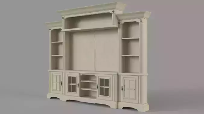 Roomstogo Mountain Bluff White 5-Pc Wall Unit