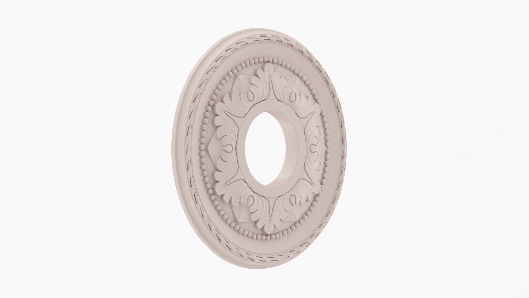 Classic Ceiling Medallion 05 3D model_1