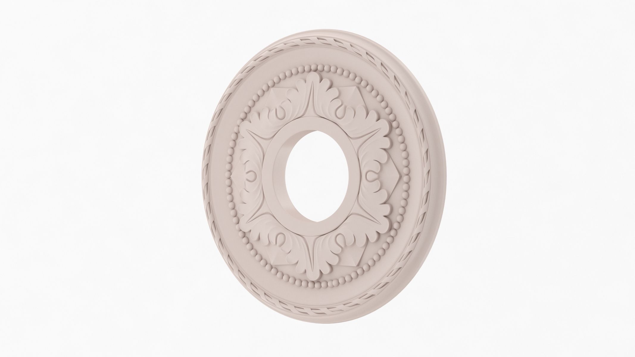 Classic Ceiling Medallion 05 3D model_2