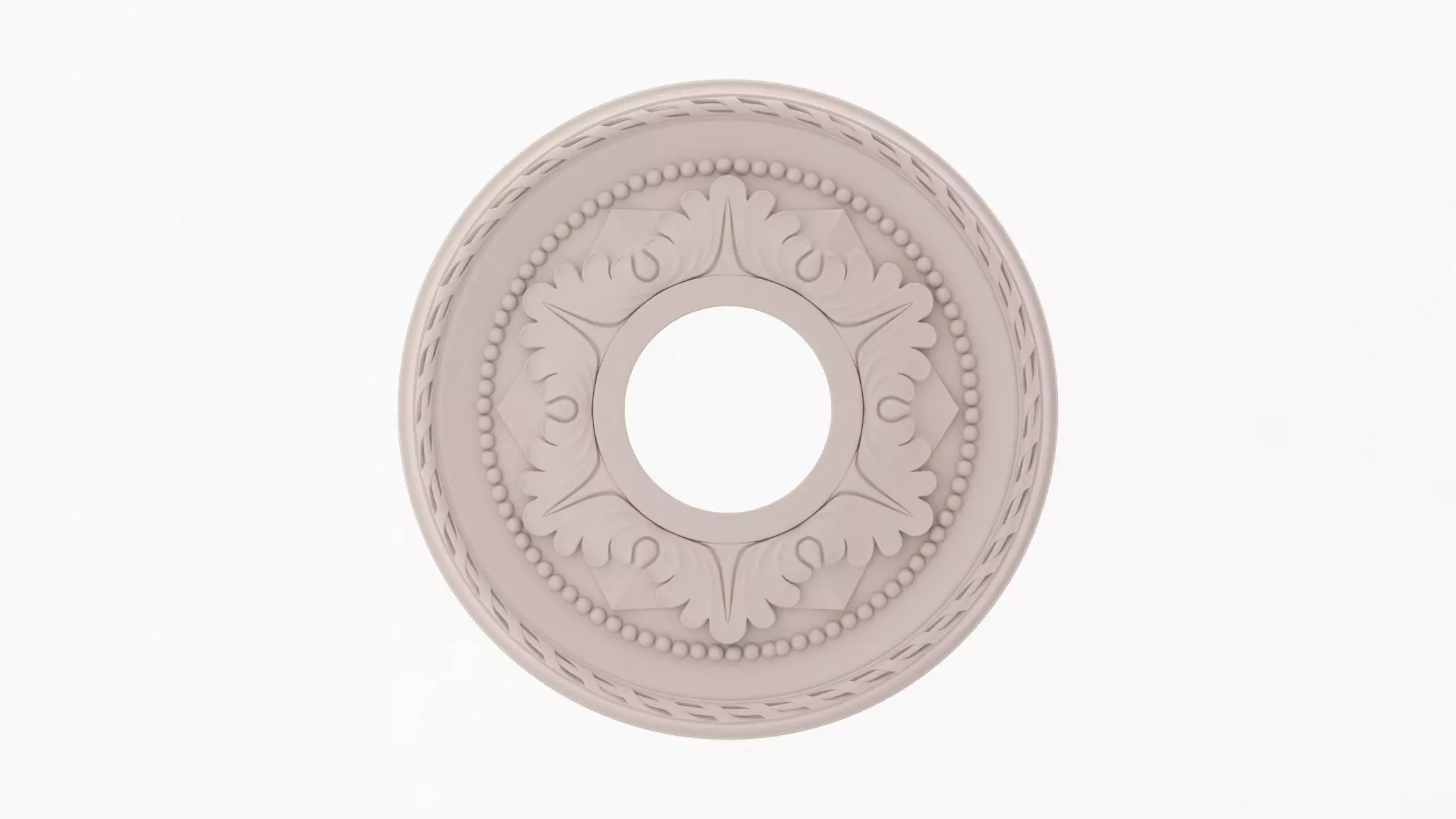 Classic Ceiling Medallion 05 3D model_0