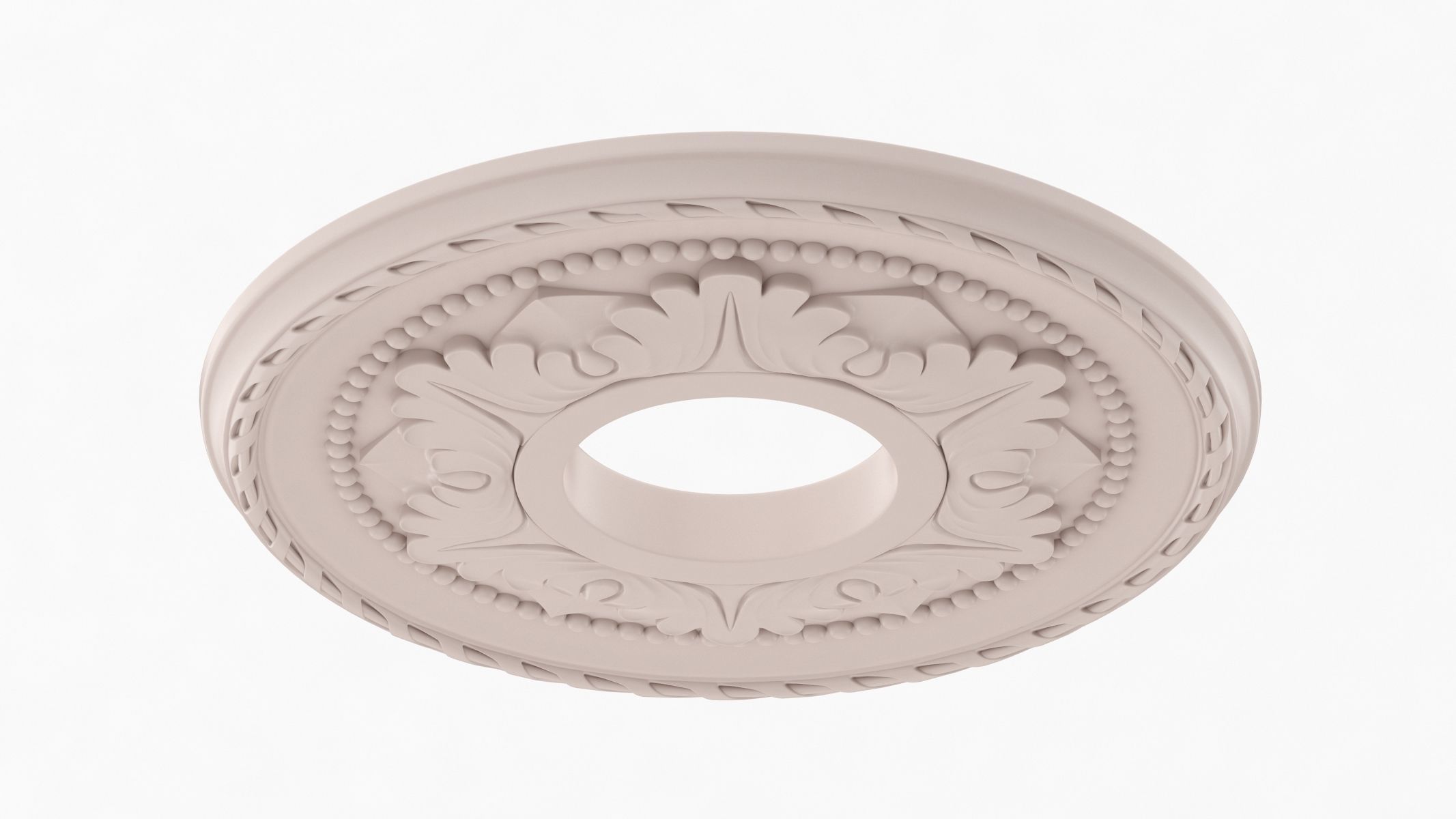 Classic Ceiling Medallion 05 3D model_4