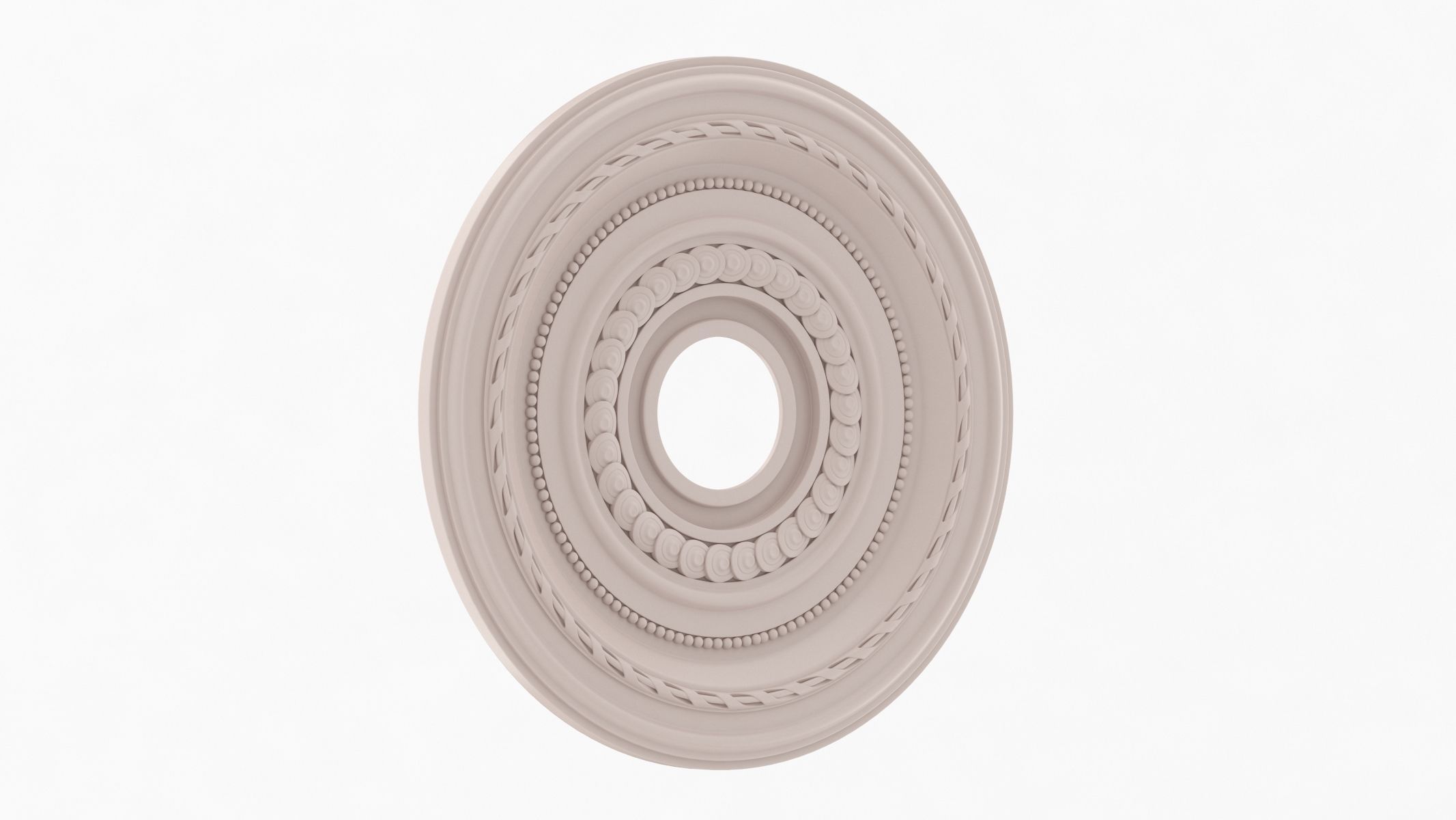 Classic Ceiling Medallion 10 3D model_1