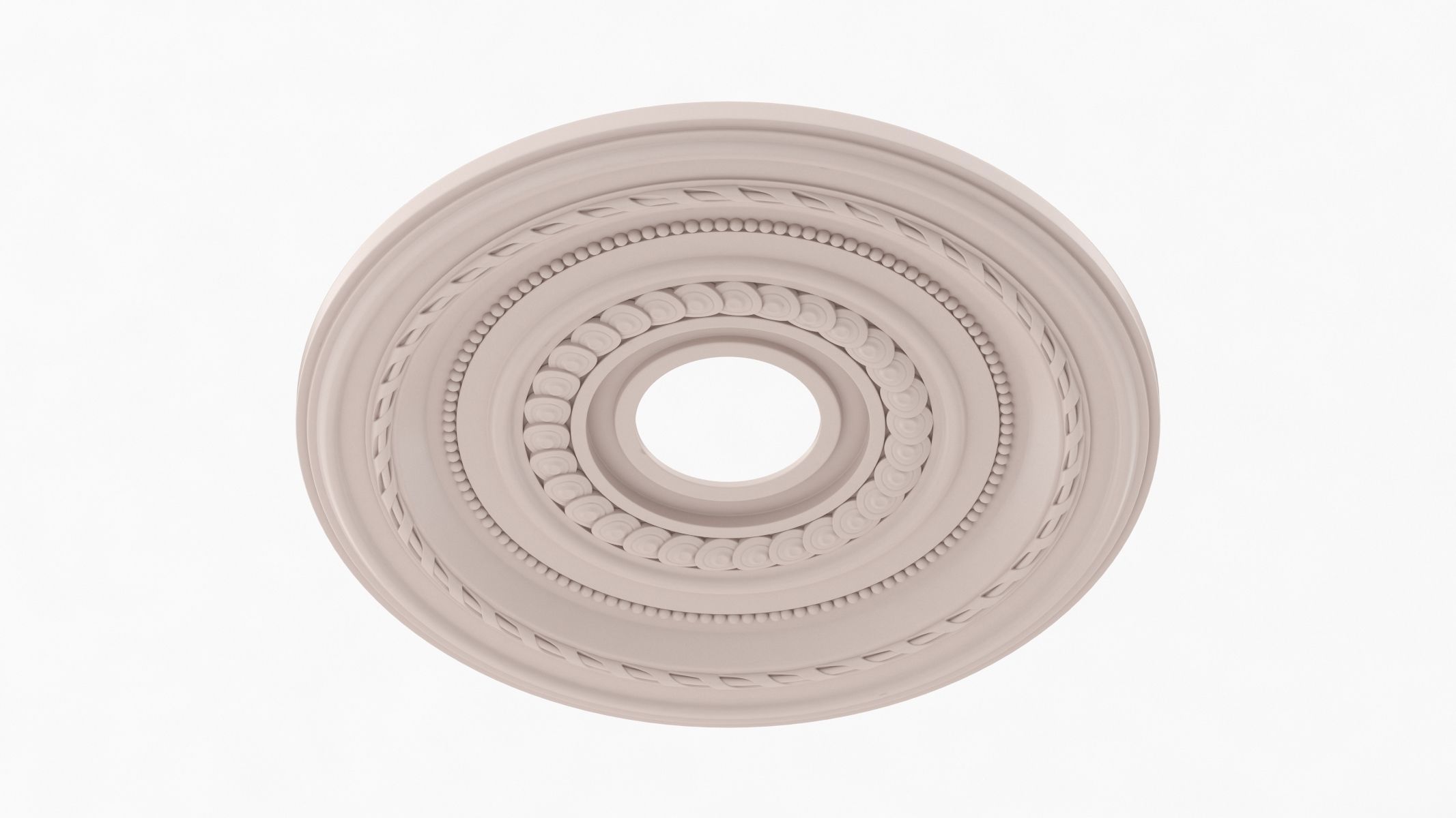 Classic Ceiling Medallion 10 3D model_3