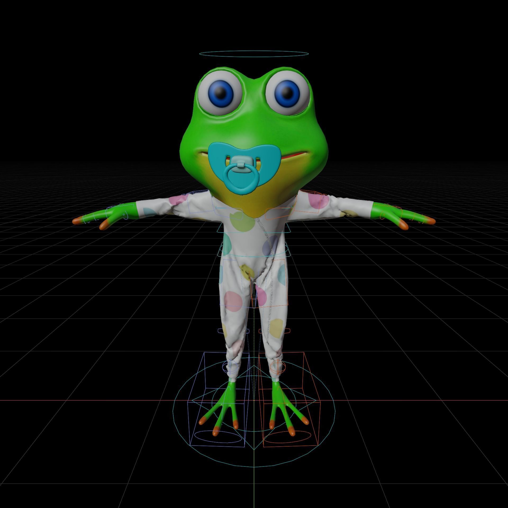 Frog Family 3D model_5