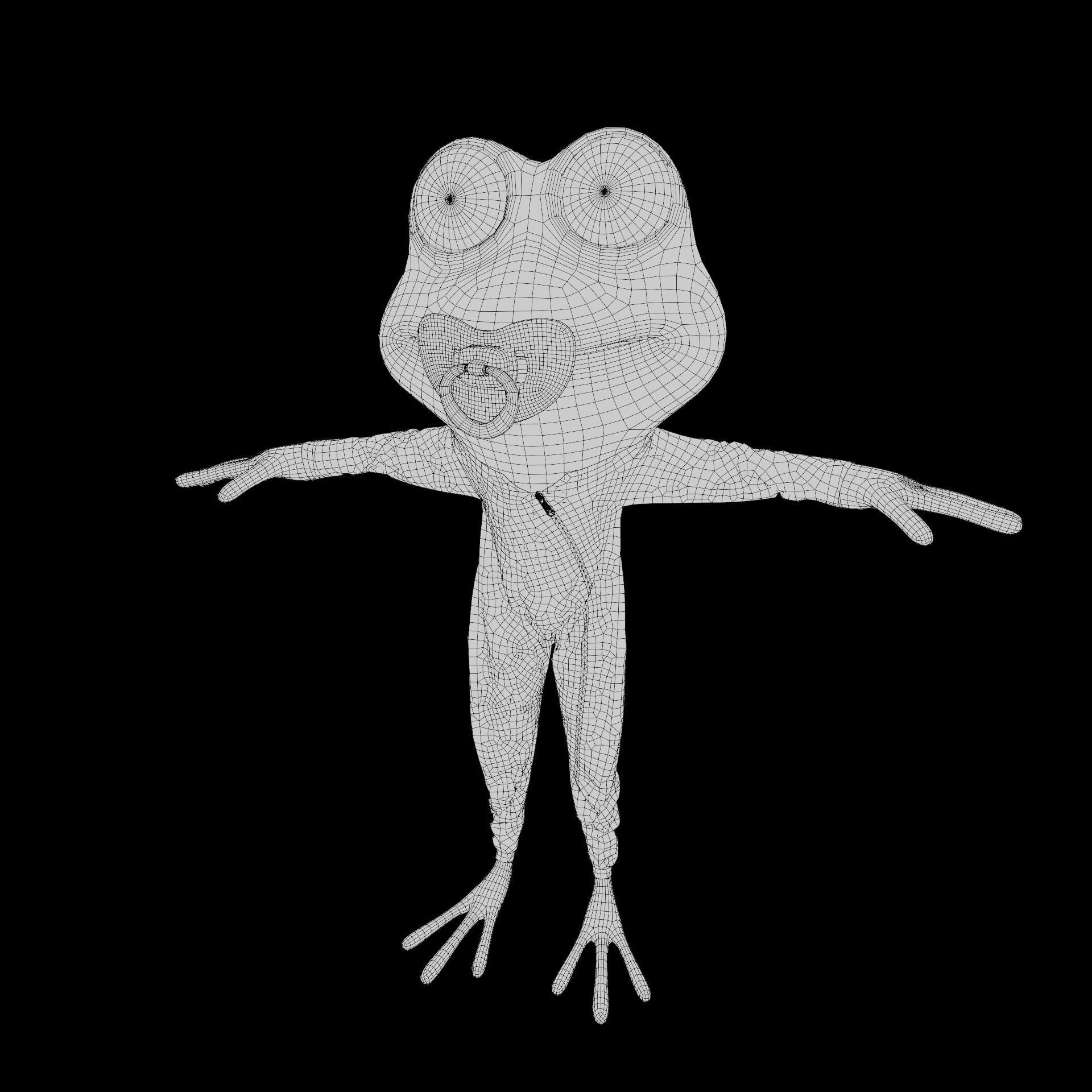 Frog Family 3D model_7