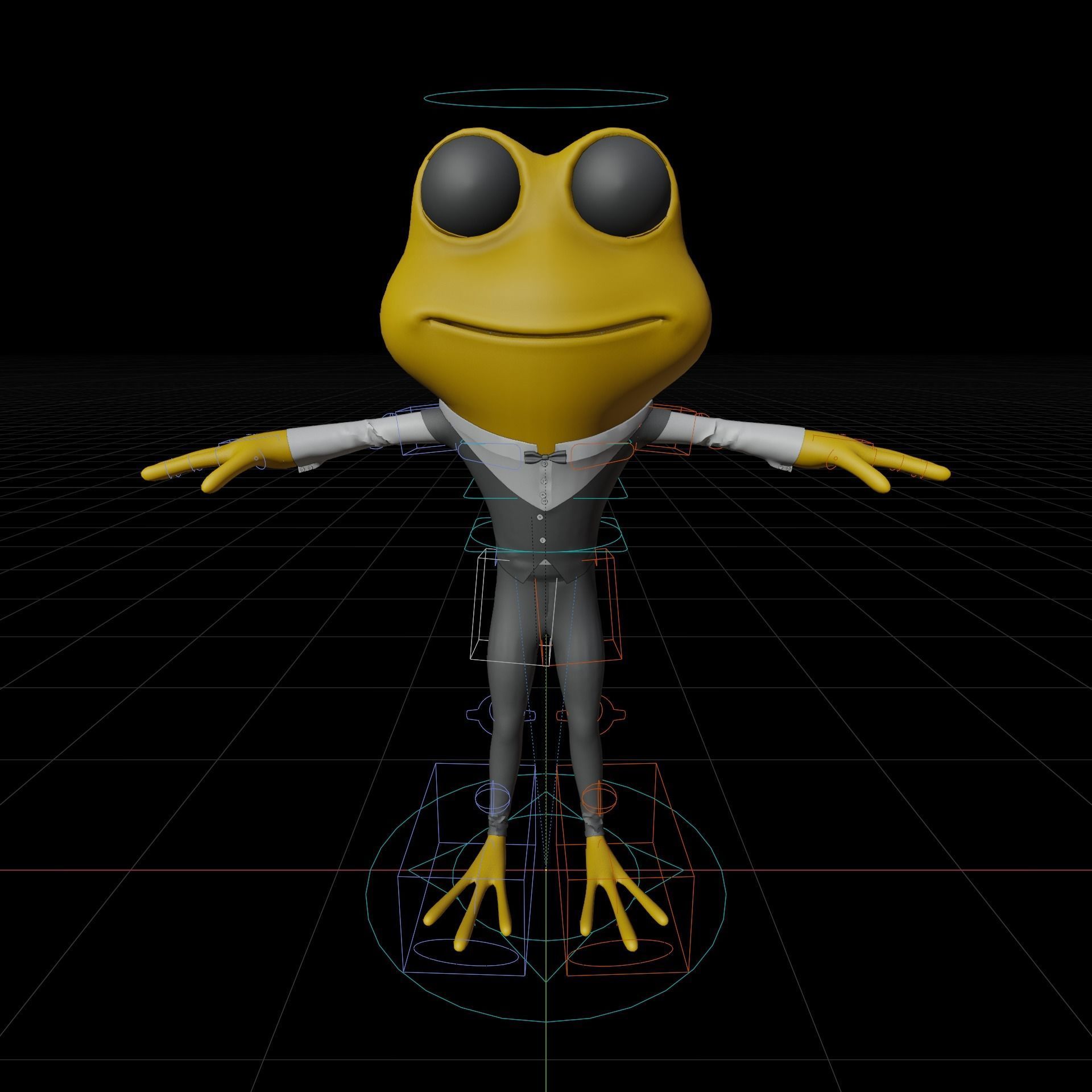 Frog Family 3D model_3