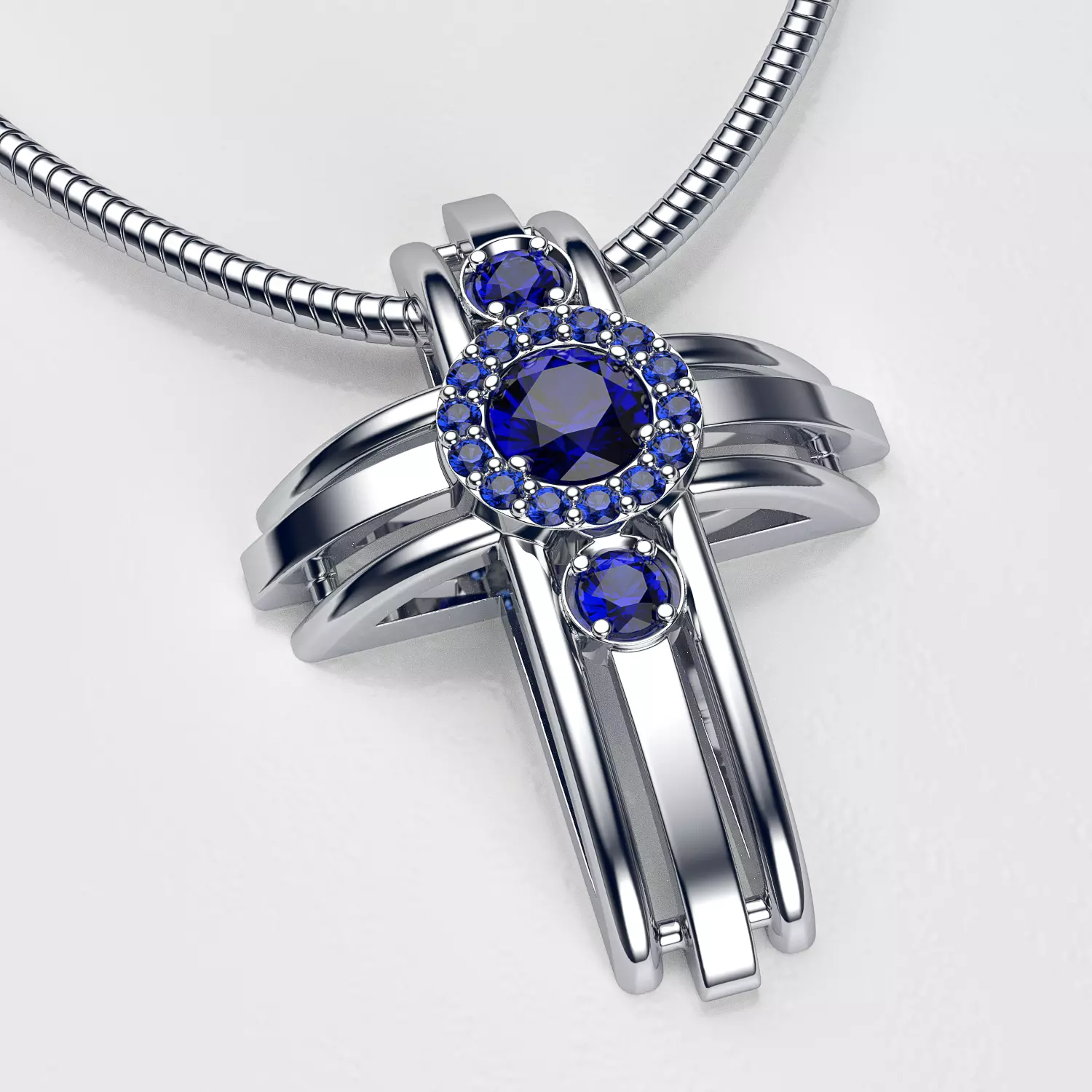 Cross diamond pendant Free 3D print model
