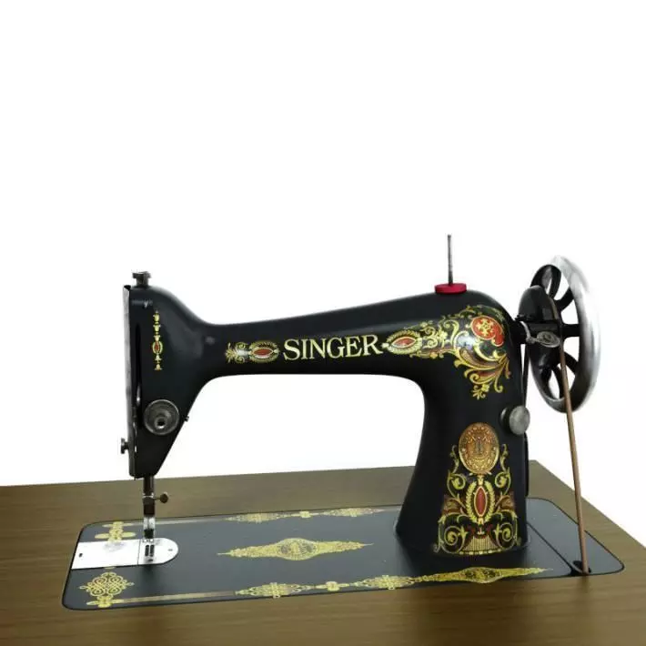 Singer Sewing Machine 3D model_0