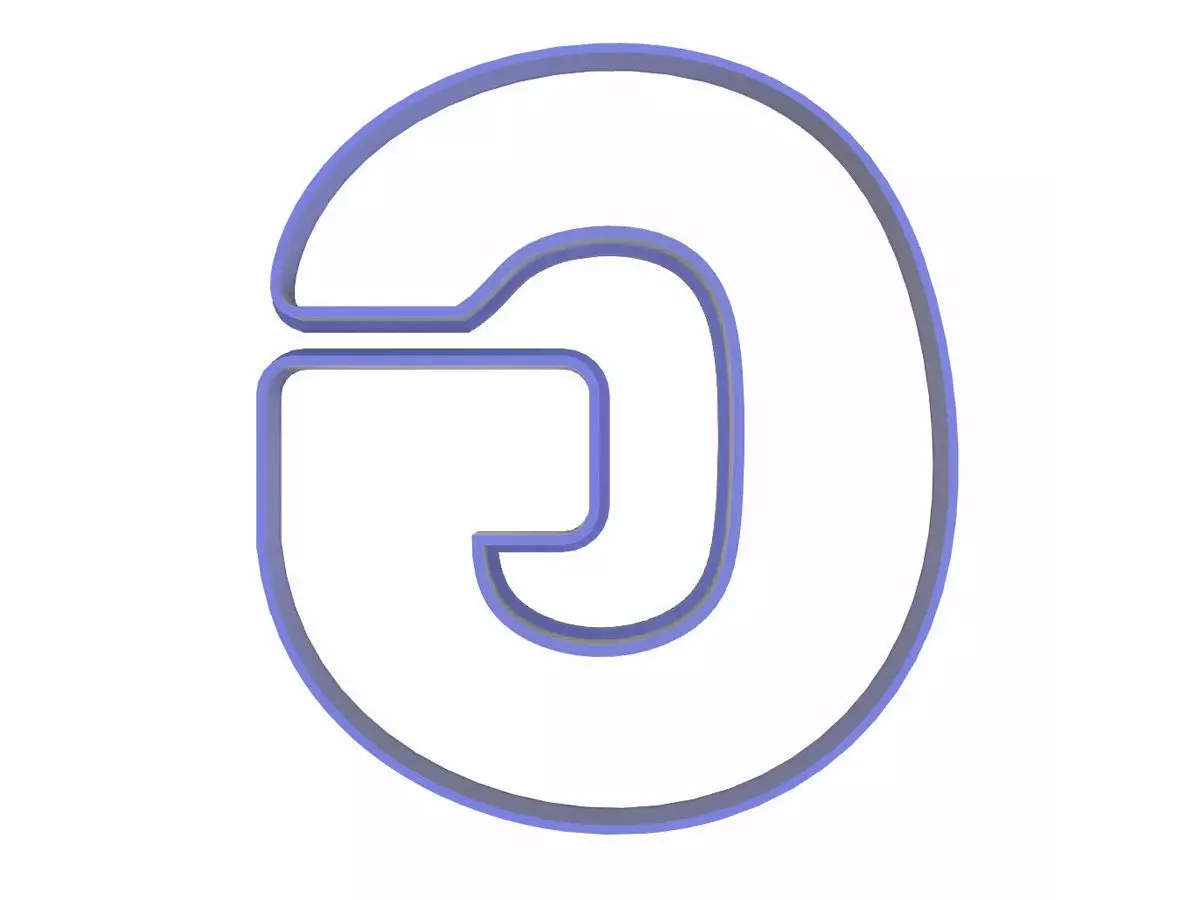 0207 Alphabet 01 G cookie cutter 3D print model_0