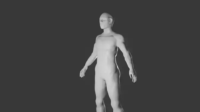 Human Base High Poly mesh