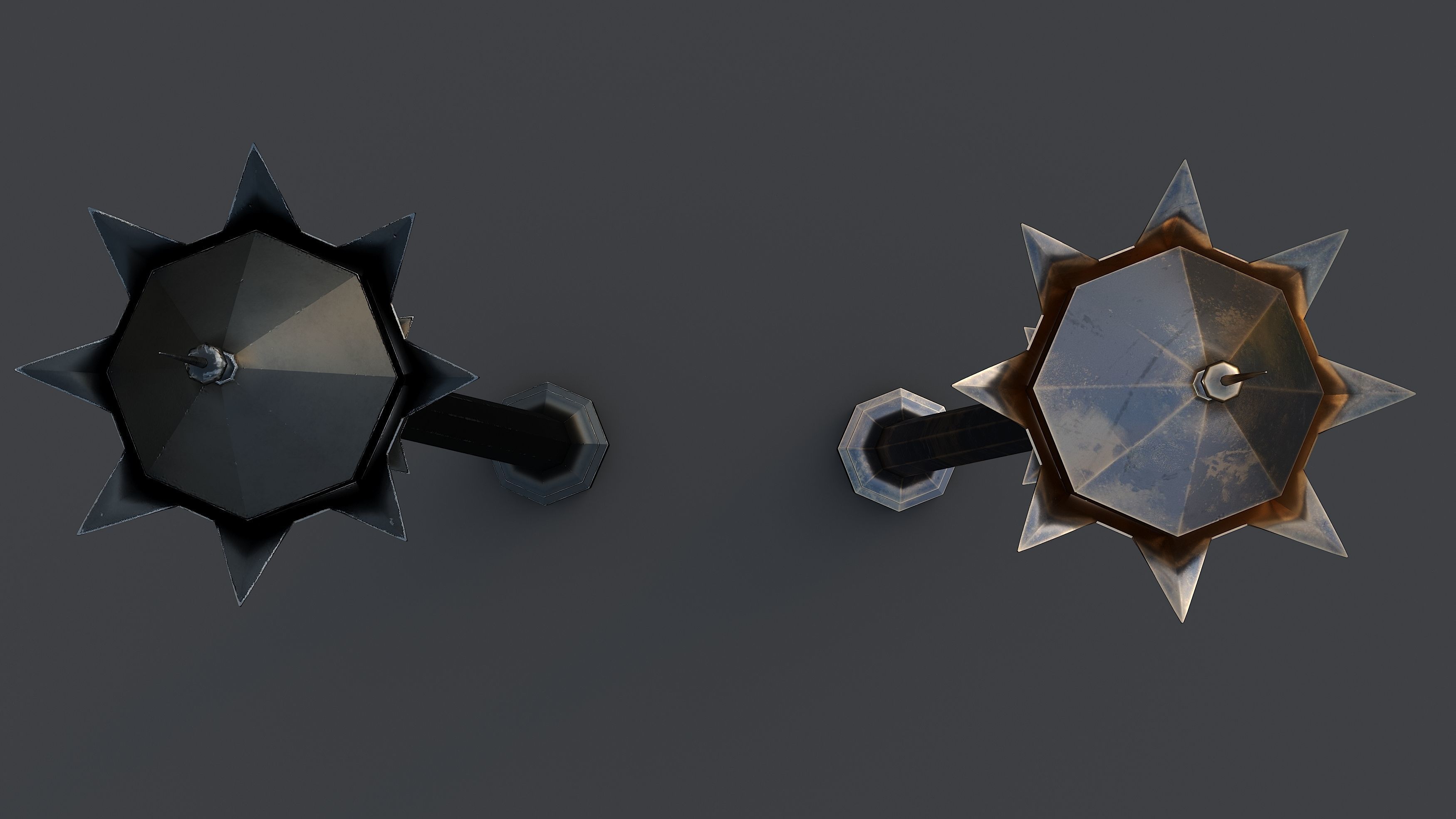 Venetian-style lamp post 3D model_4