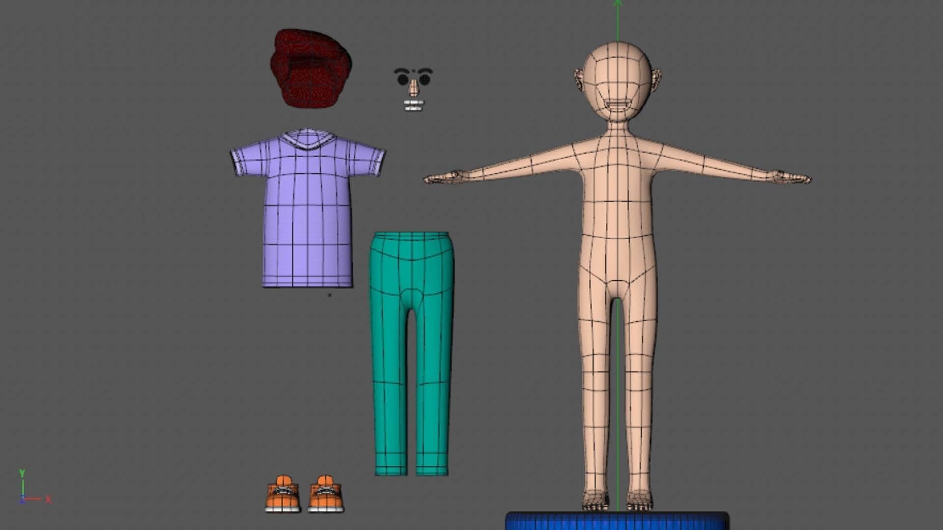 3d Cartoon Characters Illustration 3D model_9