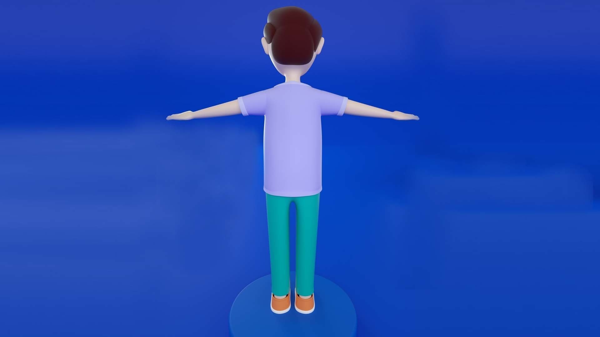 3d Cartoon Characters Illustration 3D model_3