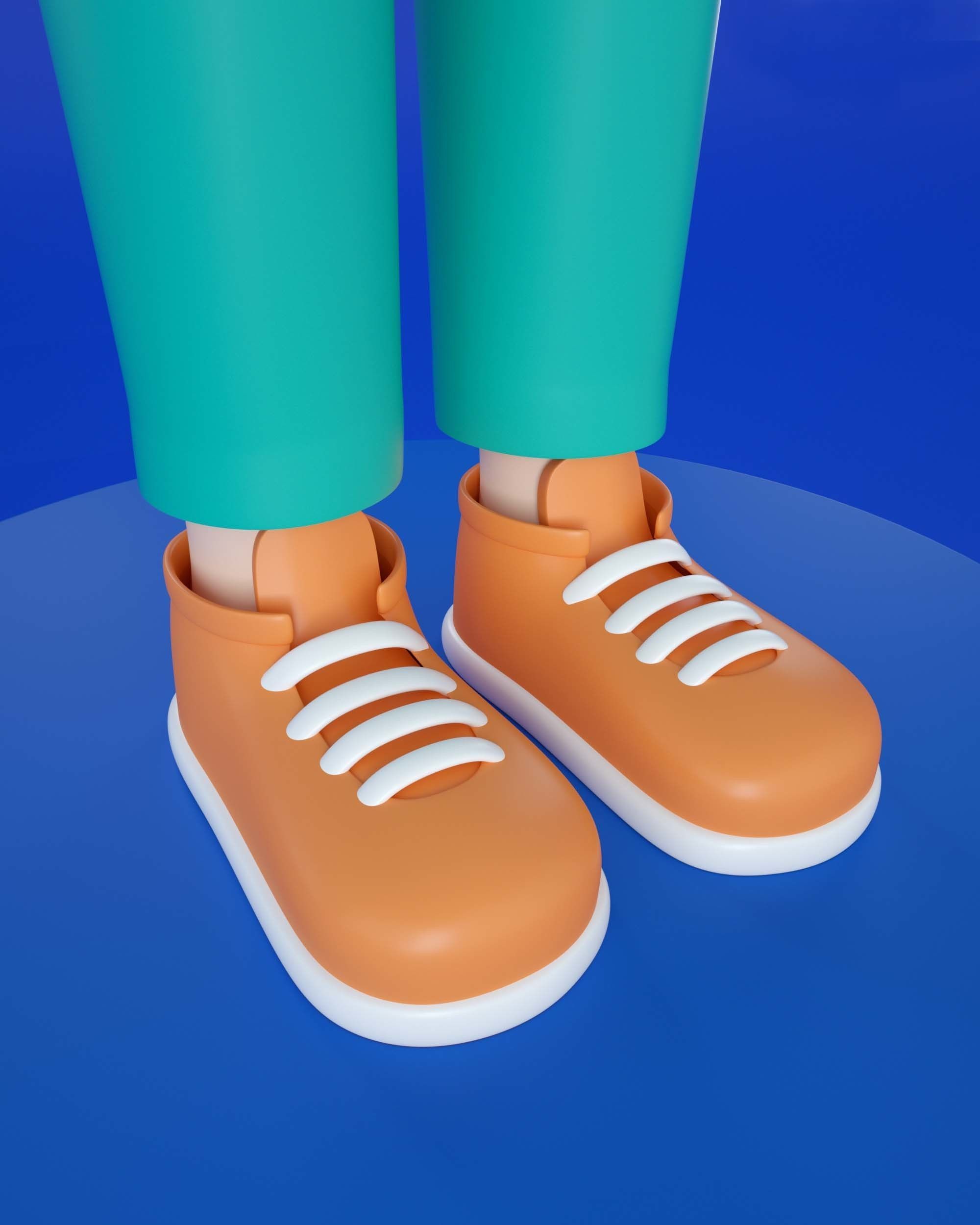 3d Cartoon Characters Illustration 3D model_6