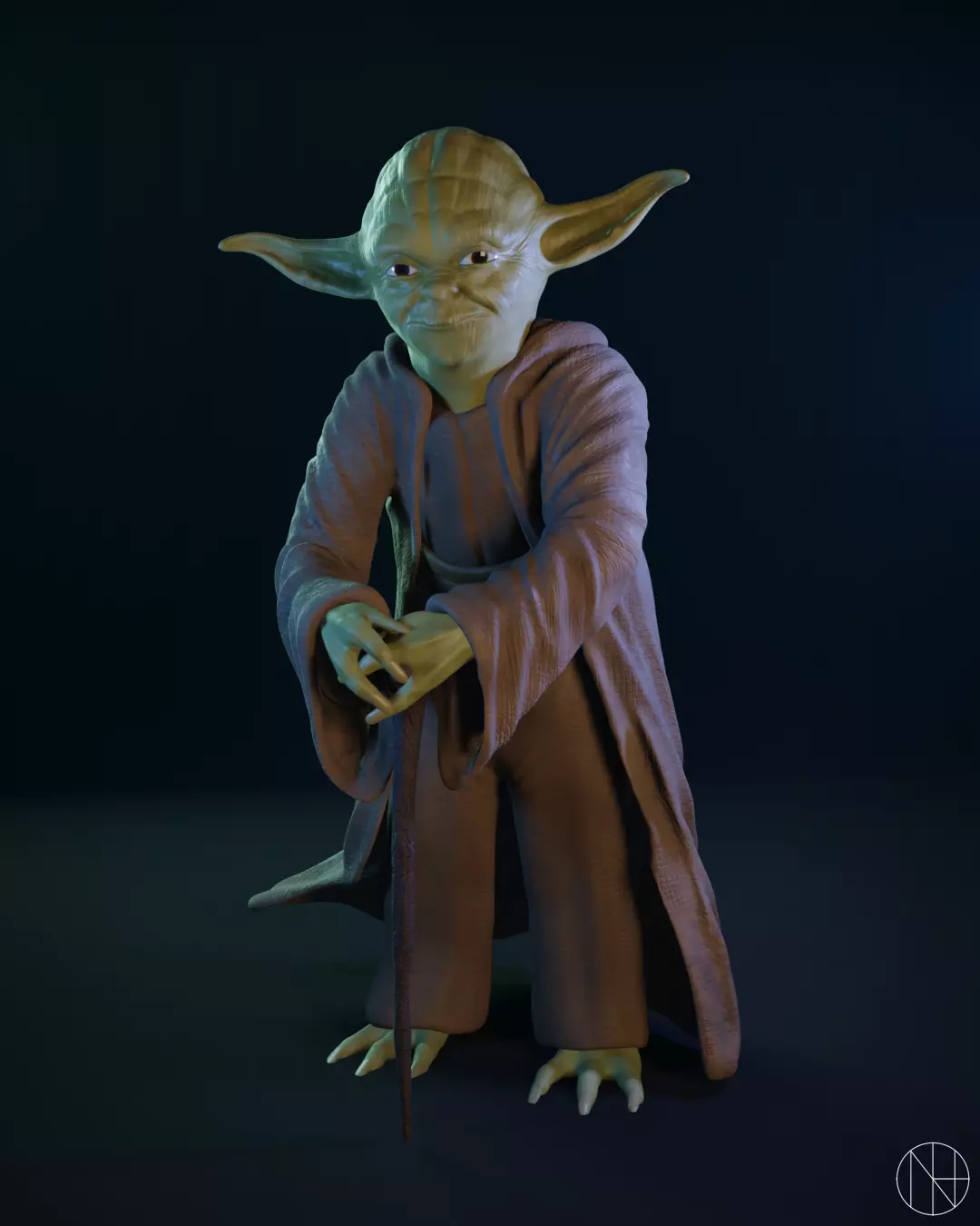 Yoda - 3D Print Free 3D print model_0