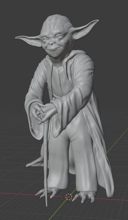 Yoda - 3D Print Free 3D print model_3