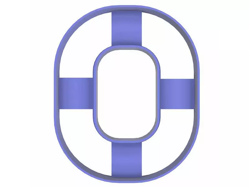 0215 Alphabet 01 O cookie cutter 3D print model_0