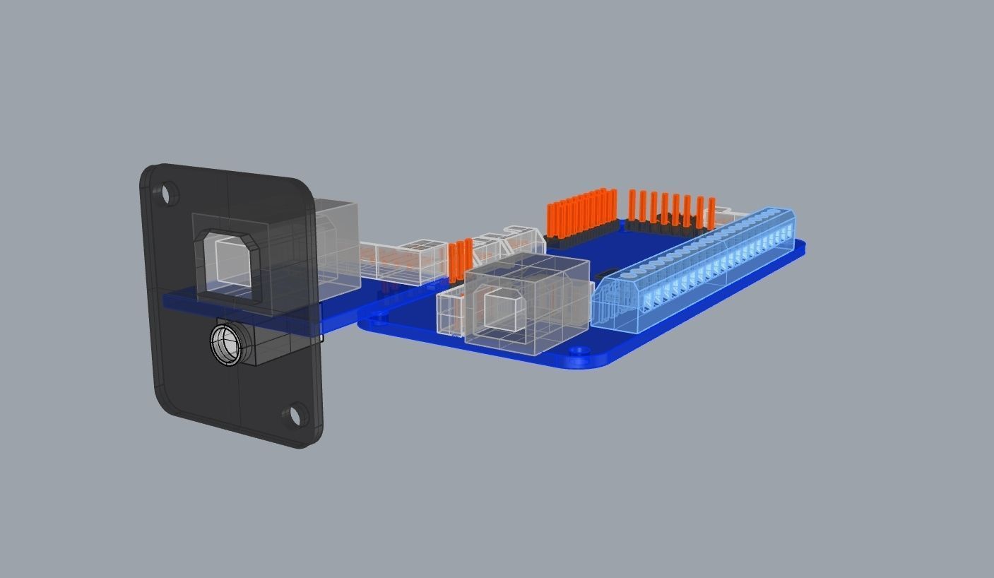 Brook PS4 Audio Fighting Board 3D model_3