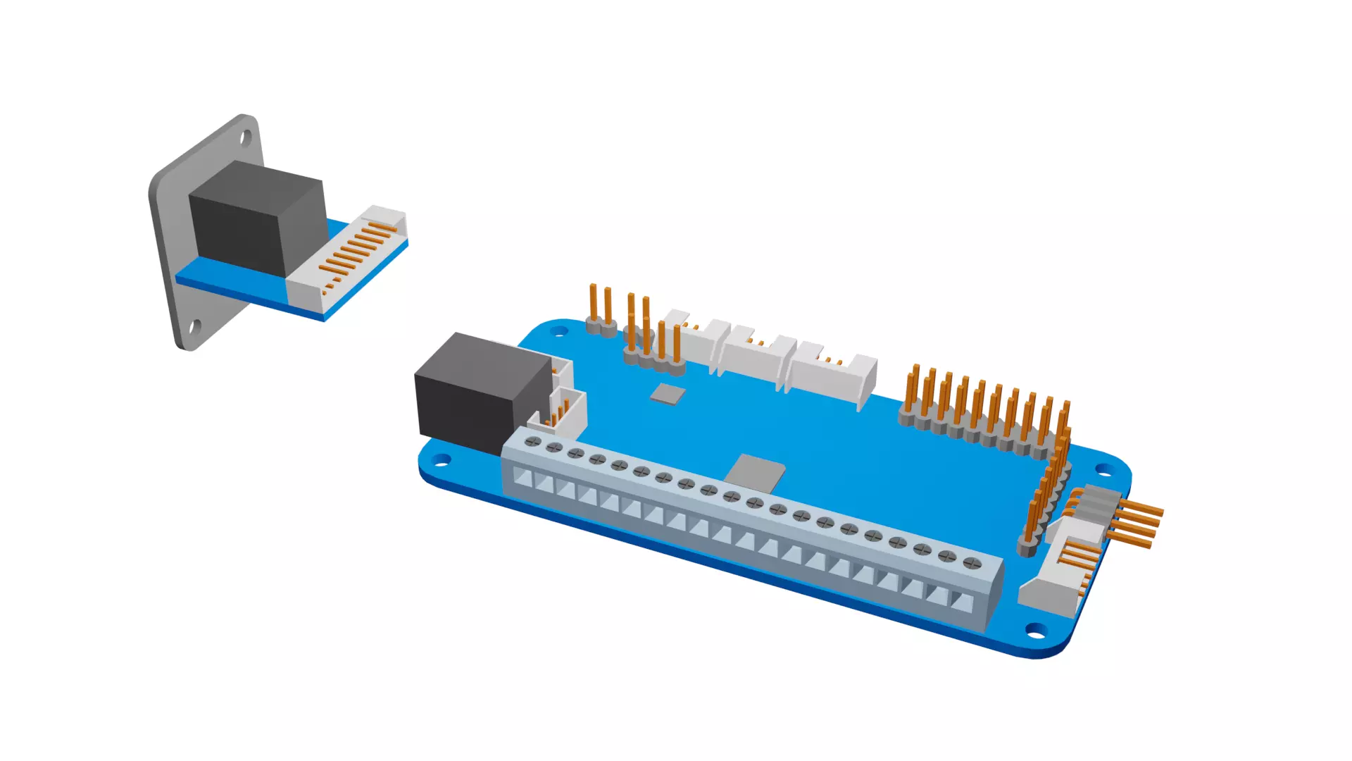 Brook PS4 Audio Fighting Board 3D model_0