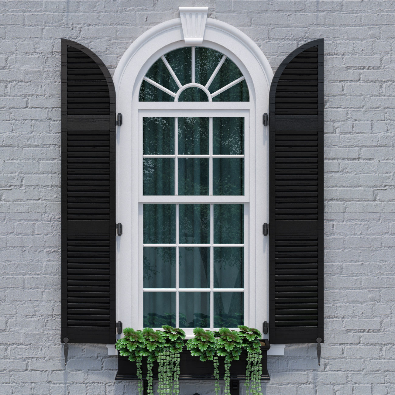 3D model Windows and doors in the style of modern classics 3 3D model_5