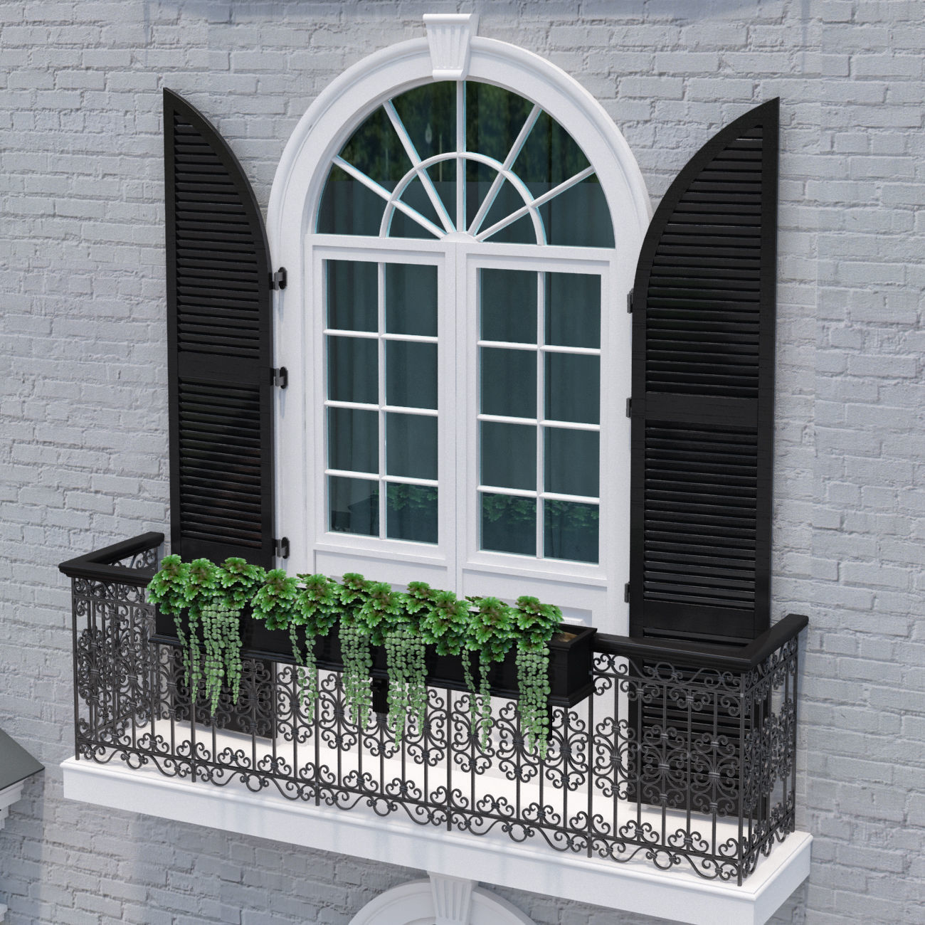3D model Windows and doors in the style of modern classics 3 3D model_4