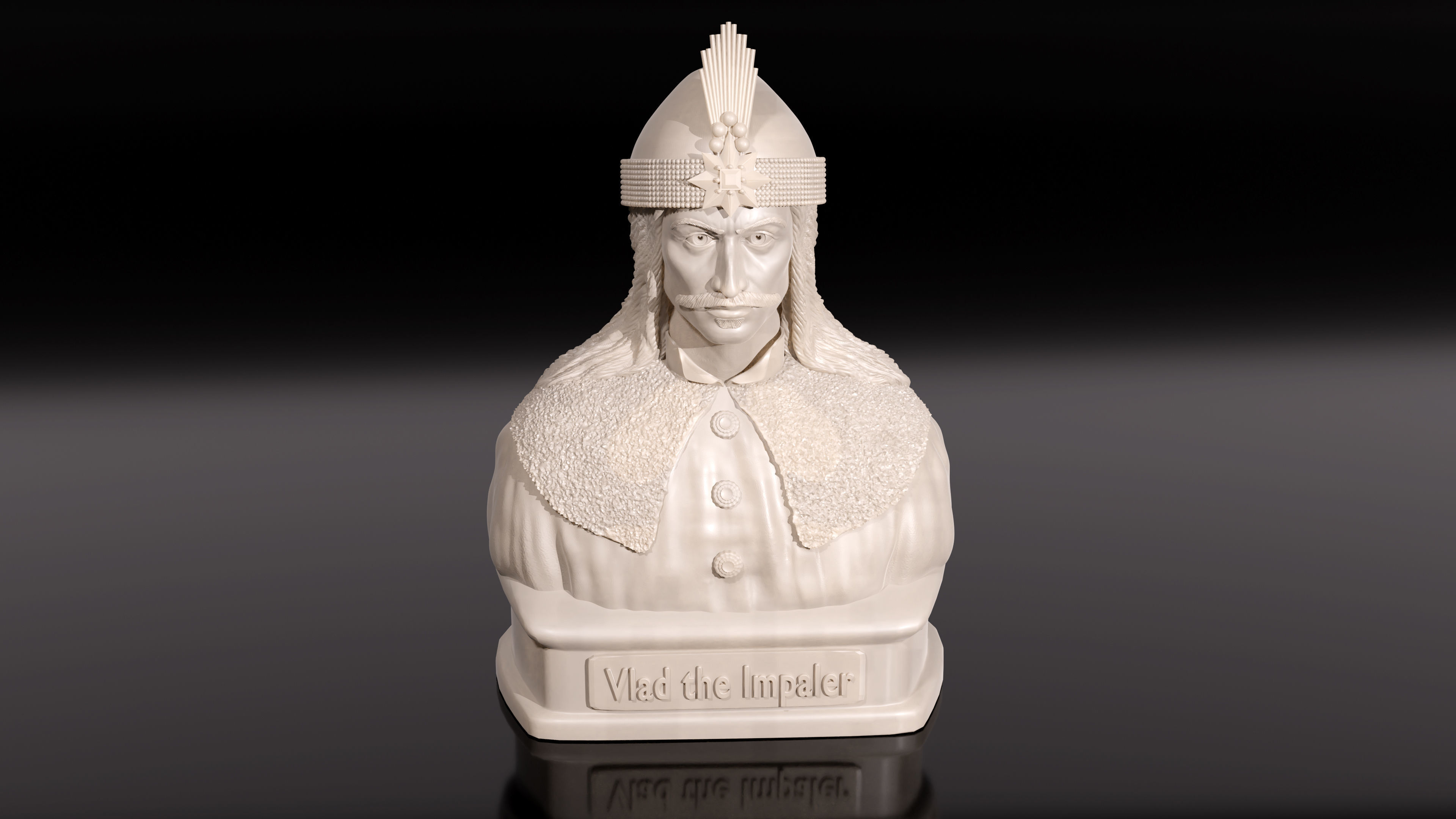 Bust of Vlad the Impaler - Vlad Tepes 3D model_1