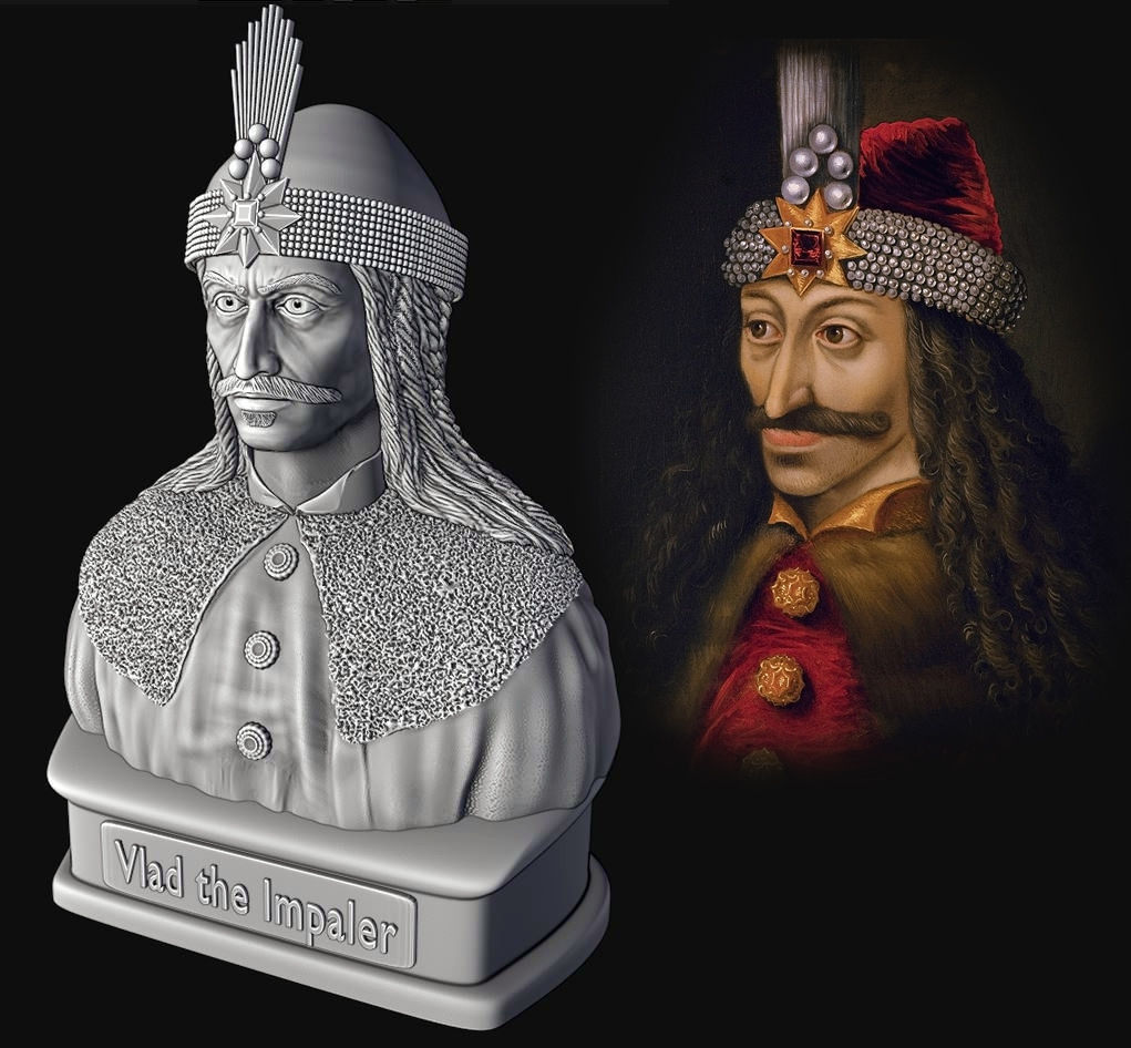 Bust of Vlad the Impaler - Vlad Tepes 3D model_4