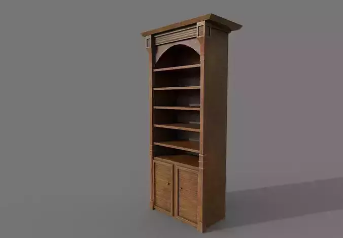 Old Wooden Bookshelf