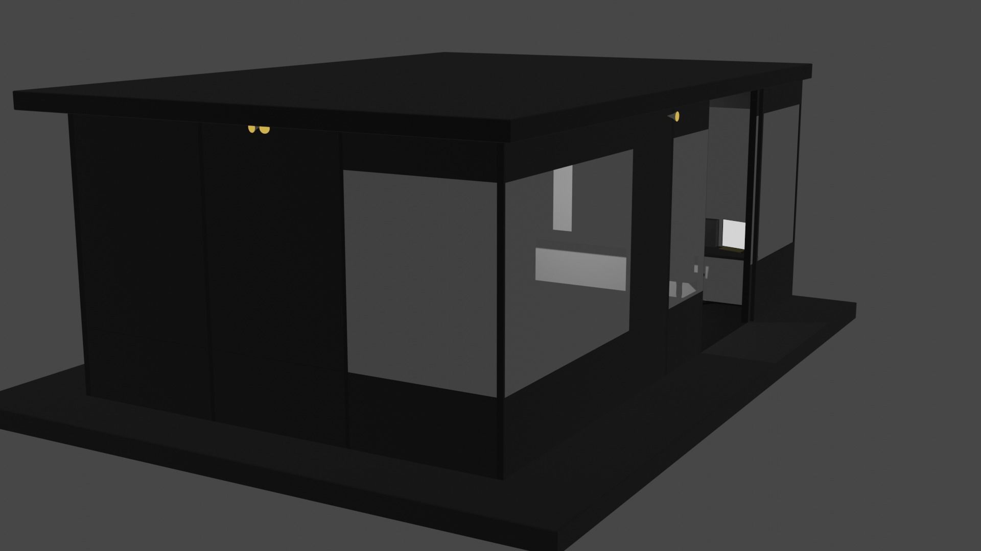 Guard Shack 3D model_5
