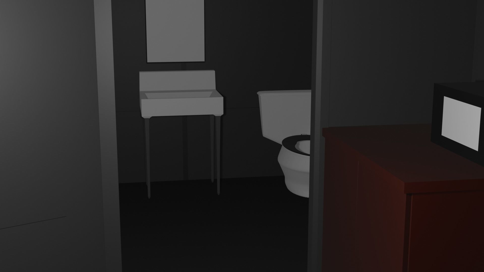 Guard Shack 3D model_2