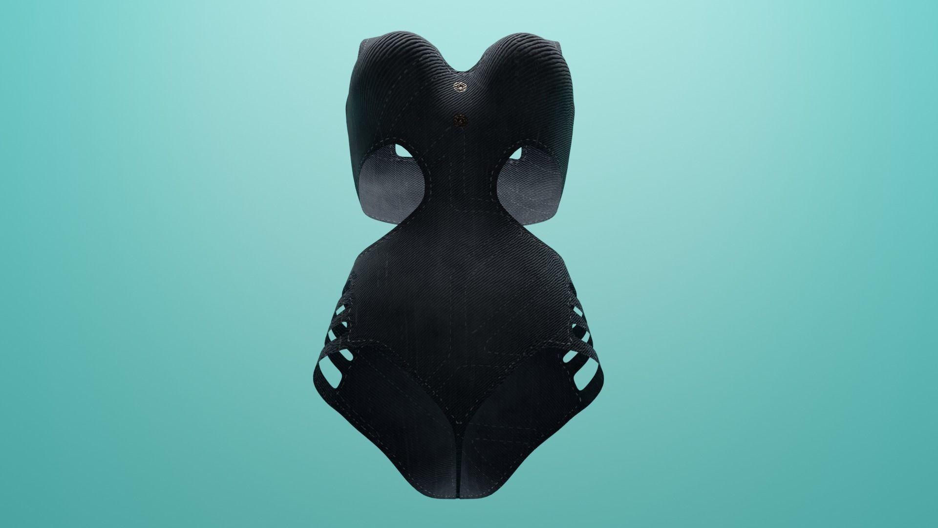 Swimming suit Jeans Low-poly 3D model_4