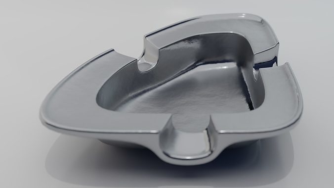 Ashtray in shape of boat 3D print model