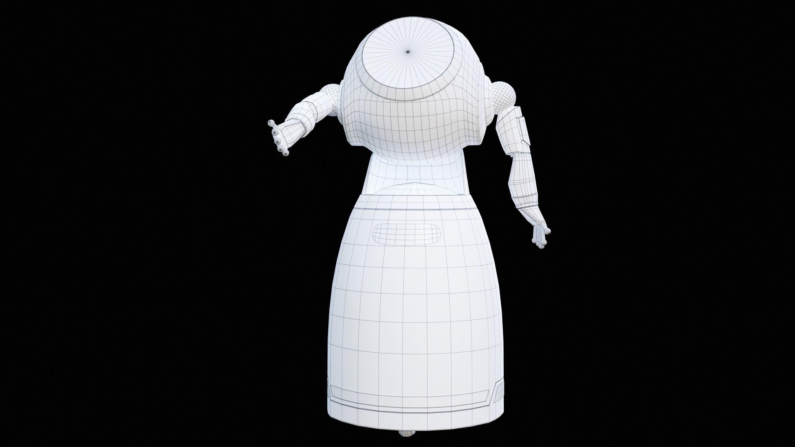 Robot Cruzr Gameready PBR Low-poly 3D model_20