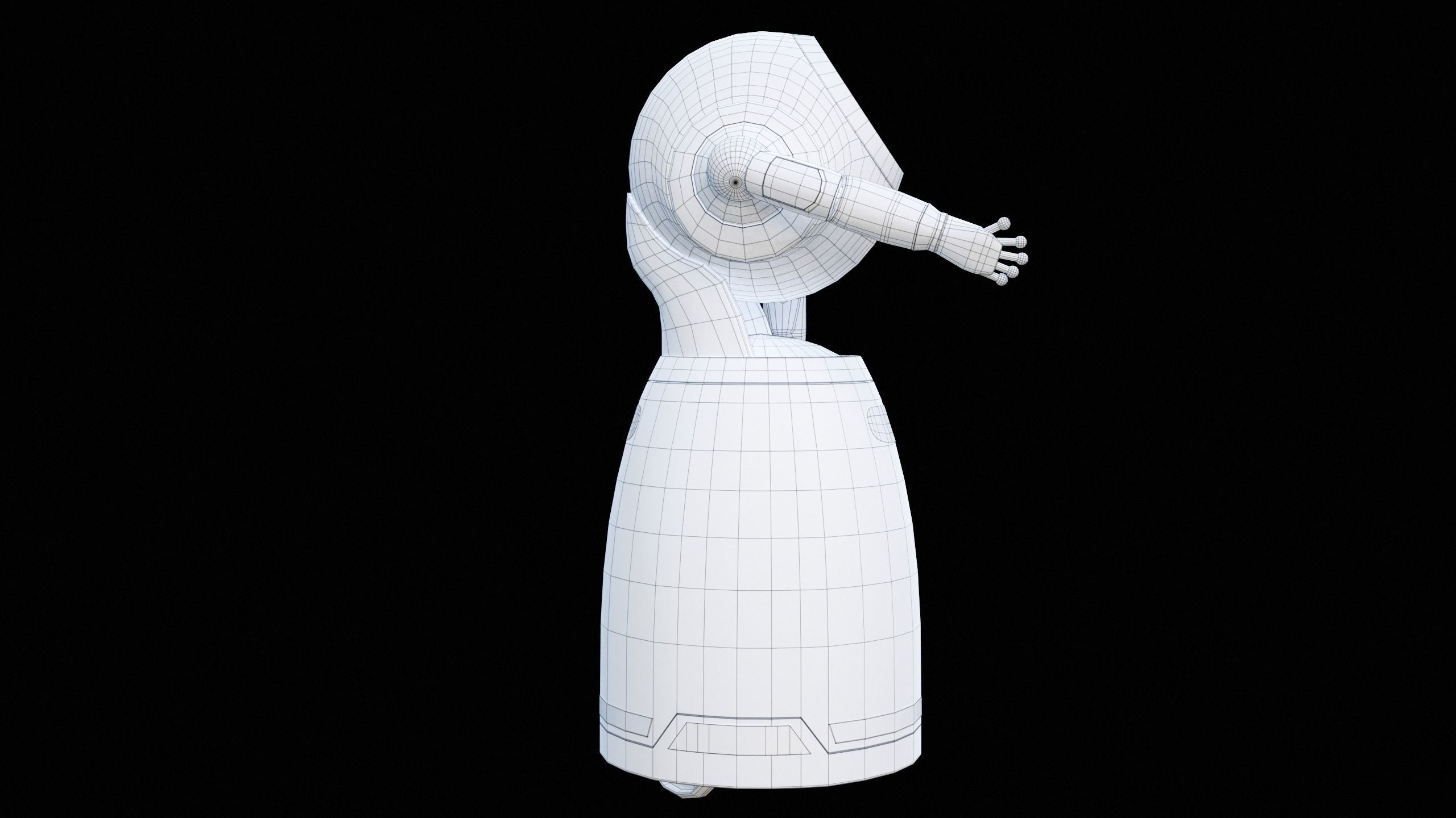 Robot Cruzr Gameready PBR Low-poly 3D model_25