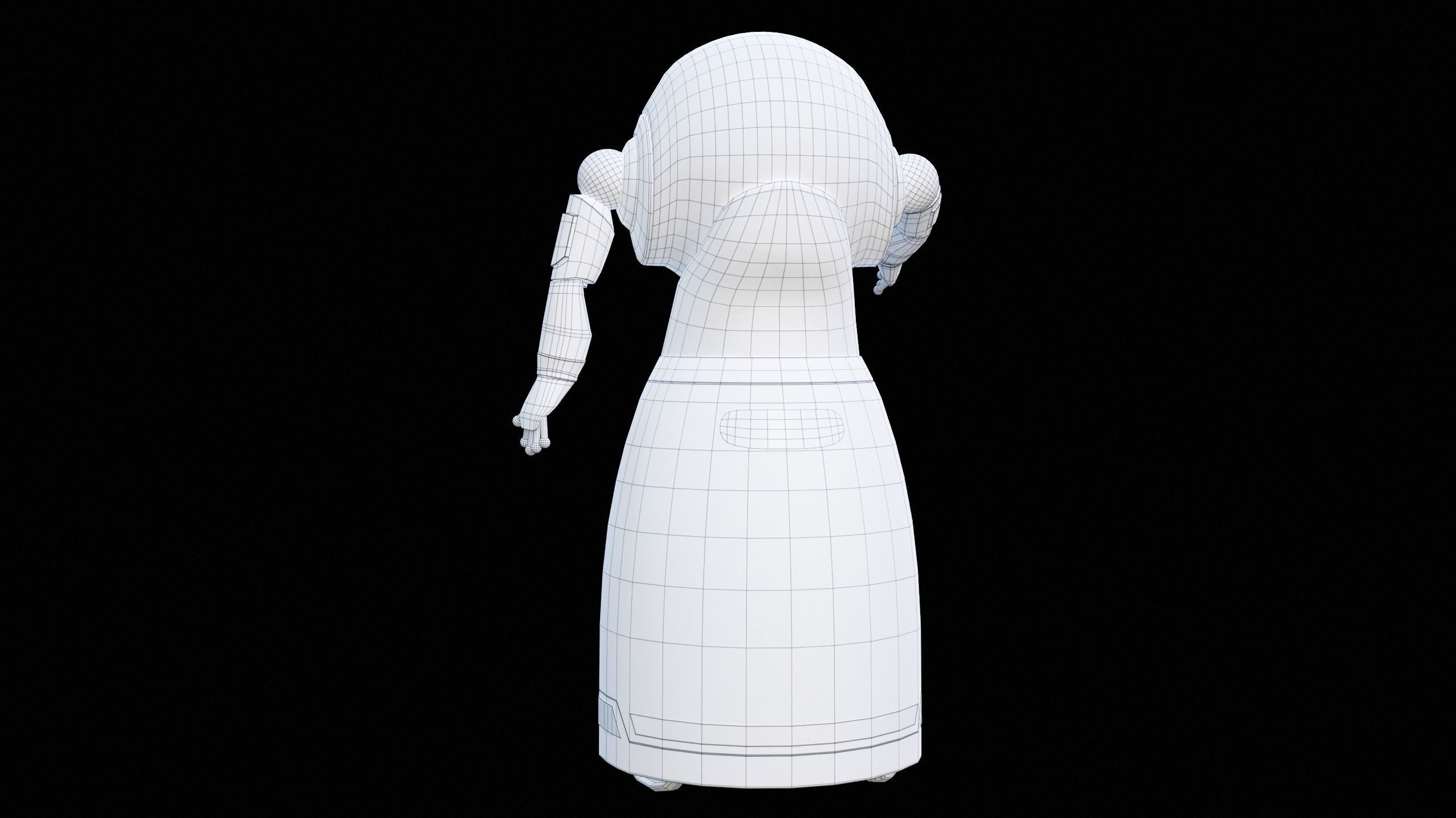 Robot Cruzr Gameready PBR Low-poly 3D model_31