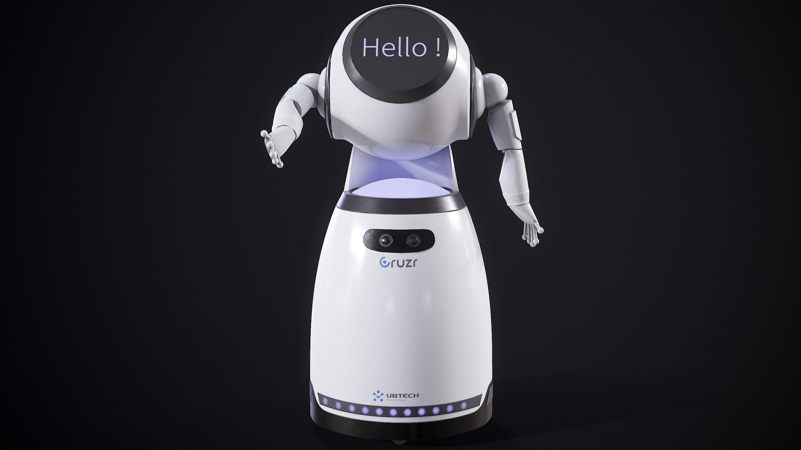 3D model Robot Cruzr Gameready PBR VR / AR / low-poly | CGTrader