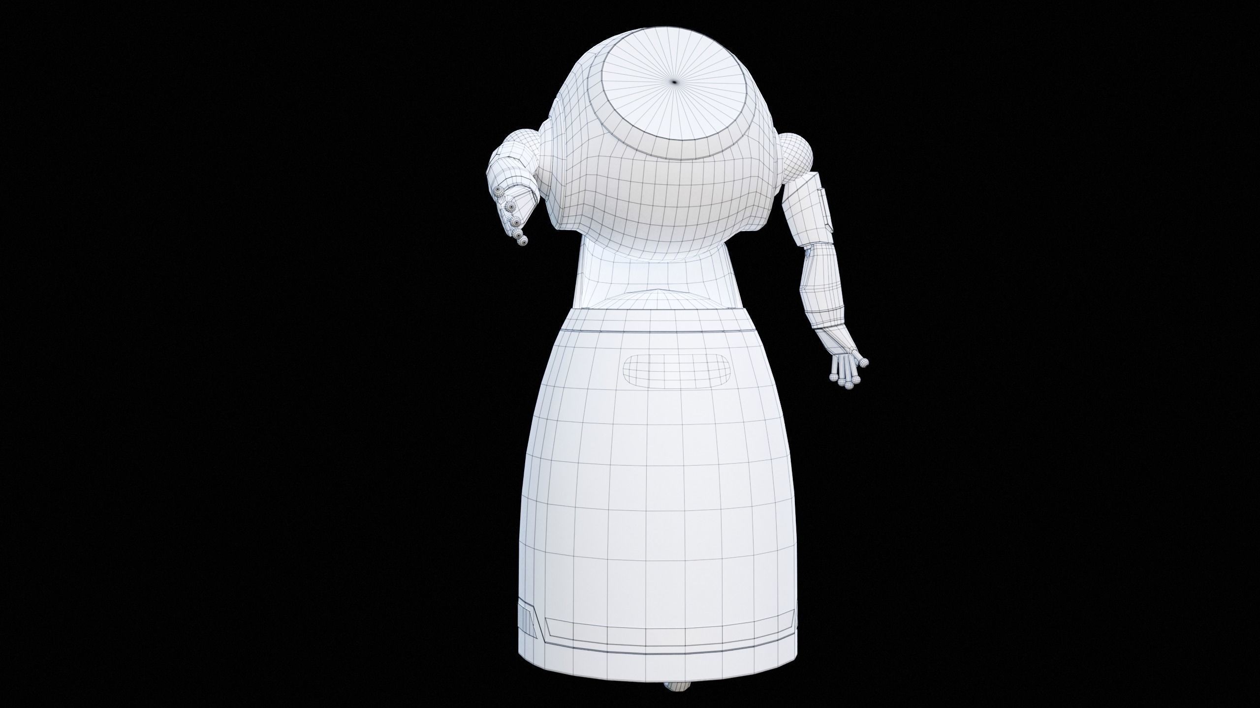 Robot Cruzr Gameready PBR Low-poly 3D model_21