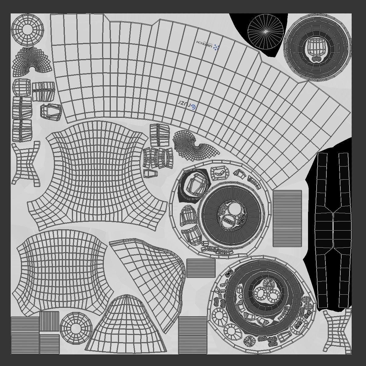 Robot Cruzr Gameready PBR Low-poly 3D model_39