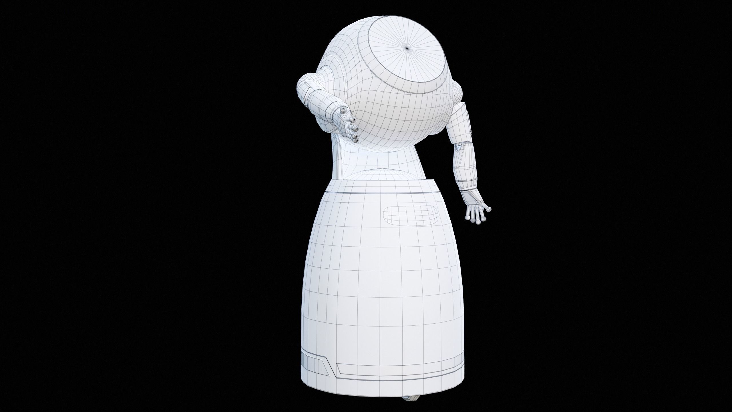 Robot Cruzr Gameready PBR Low-poly 3D model_22